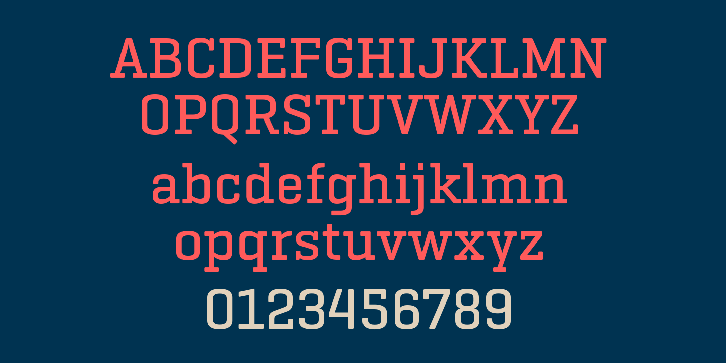 Example font Geogrotesque Slab #11